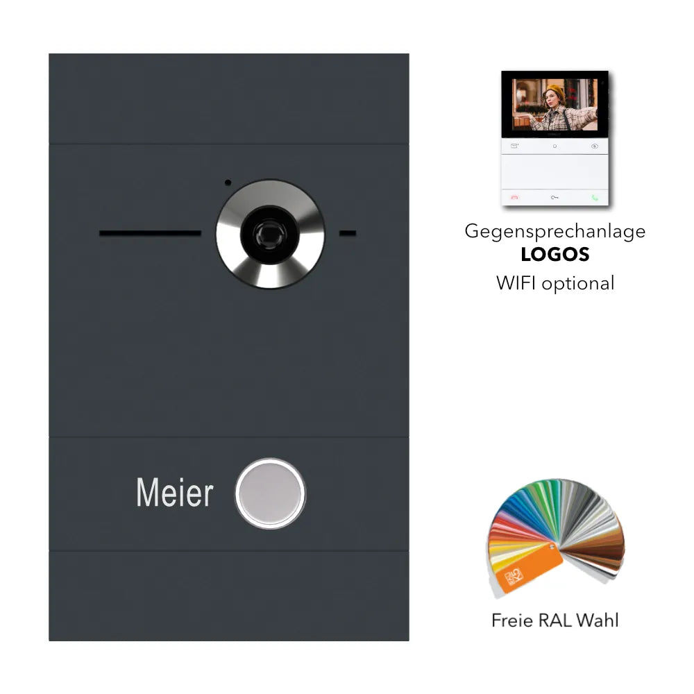 Anthrazit Video Türstation Switch LOGOS