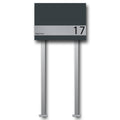 Edelstahl Briefkasten freistehend – B1 Big Shield