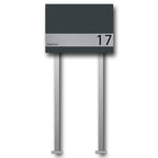 Edelstahl Briefkasten freistehend – B1 Big Shield
