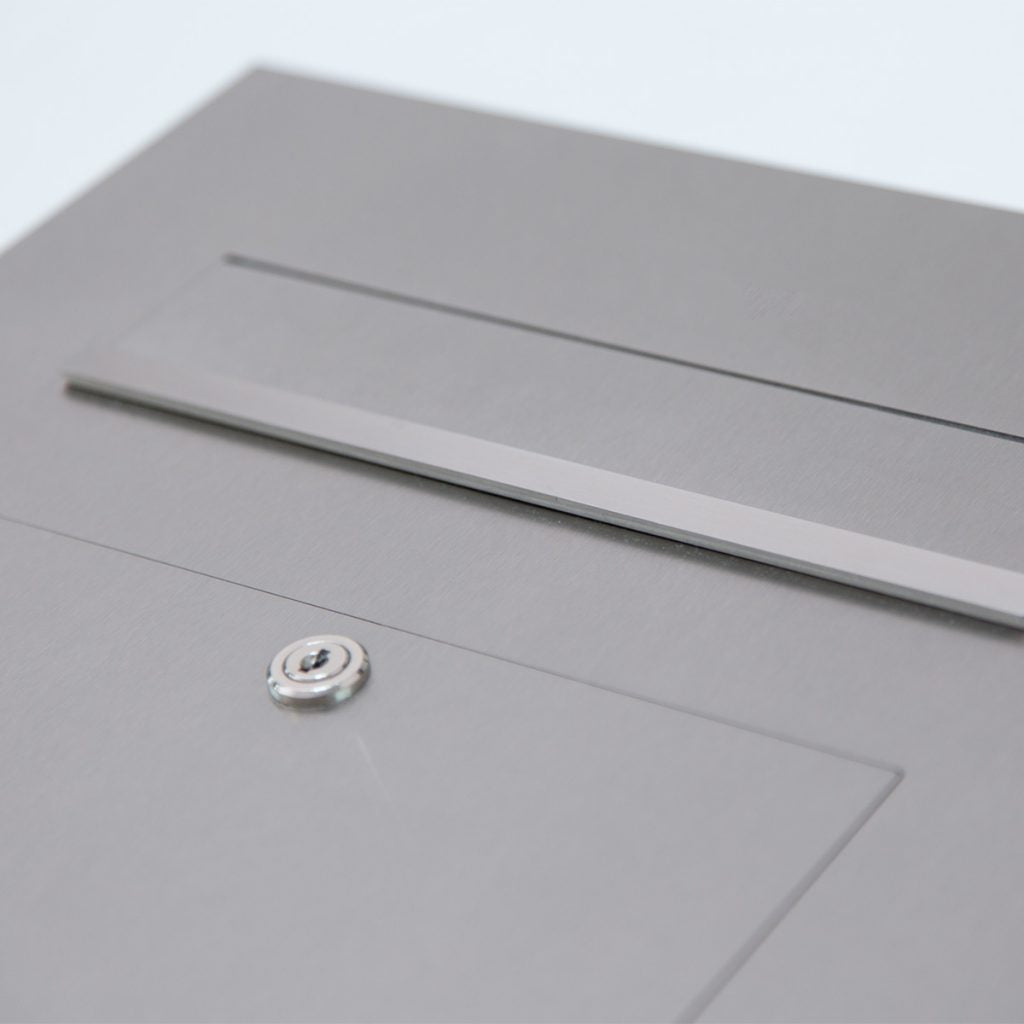 Briefkasten freistehend Edelstahl B2