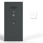 Briefkasten Türsprechanlage Aufputz Edelstahl B2 Audio