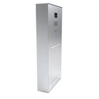 Briefkasten mit Busch-Jaeger Videosprechanlage zur Aufputzmontage aus Edelstahl