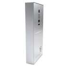 Briefkasten mit Videosprechanlage B2V-DoorBird zur Aufputzmontage aus Edelstahl
