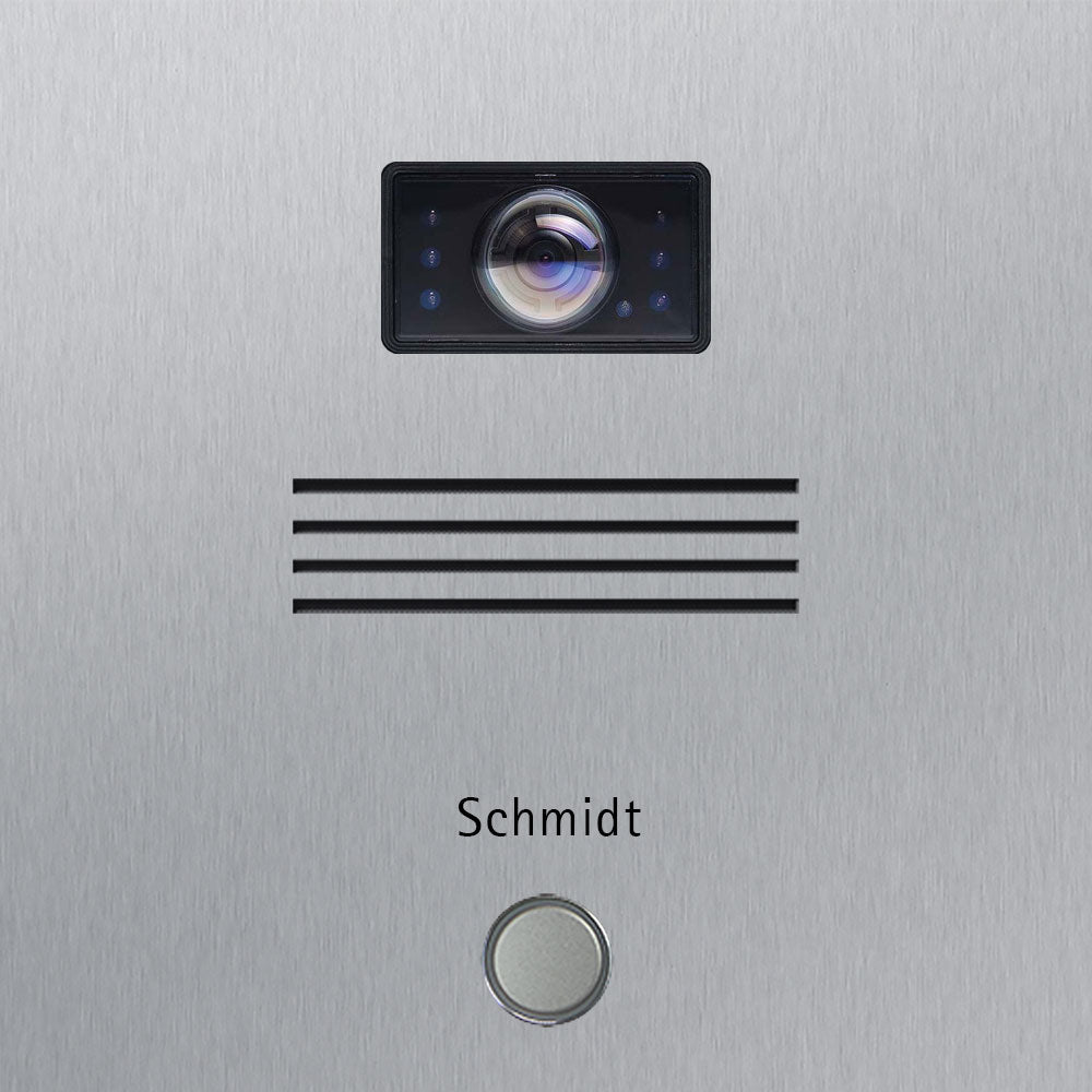 Briefkasten freistehend Edelstahl B2 Video Busch-Jaeger