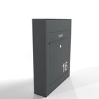 Briefkasten Edelstahl Aufputz B3
