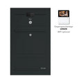 Briefkasten Edelstahl B3 Compact Video-LC Ultra Zeitungsfach