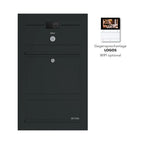 Briefkasten Edelstahl B3 Compact Video-LC Ultra Zeitungsfach