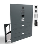 Edelstahl Durchwurfanlage Zweifamilie B3V-DoorBird Individuell