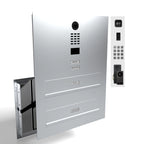 Edelstahl Durchwurfanlage Zweifamilie B3V-DoorBird Individuell