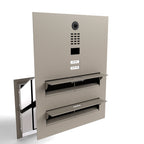 Edelstahl Durchwurfanlage Zweifamilie B3V-DoorBird Individuell