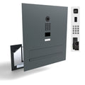 Edelstahl Durchwurfanlage B3V-DoorBird mit integrierter Kamera und Klingeltaster