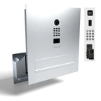 Edelstahl Durchwurfanlage B3V-DoorBird mit integrierter Kamera und Klingeltaster
