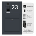 Briefkasten Videosprechanlage Hausnummer B3V-DoorBird Individuell