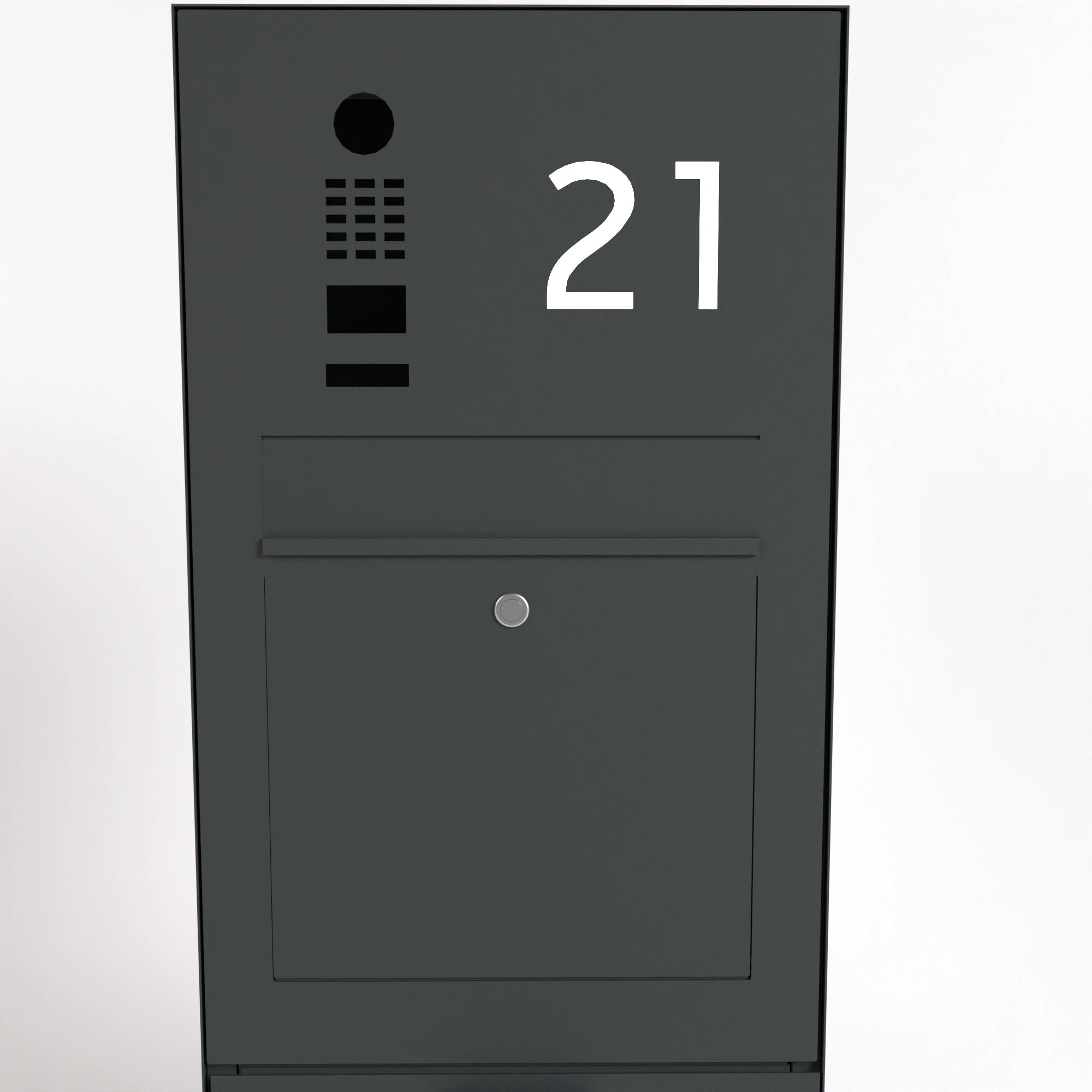 Briefkasten B3-Paketbox freistehend DoorBird Hausnummer Individuell