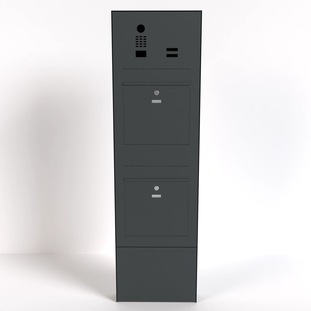 Doppelbriefkasten B3-Stele freistehend DoorBird