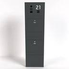 Doppelbriefkasten B3-Stele freistehend DoorBird Hausnummer