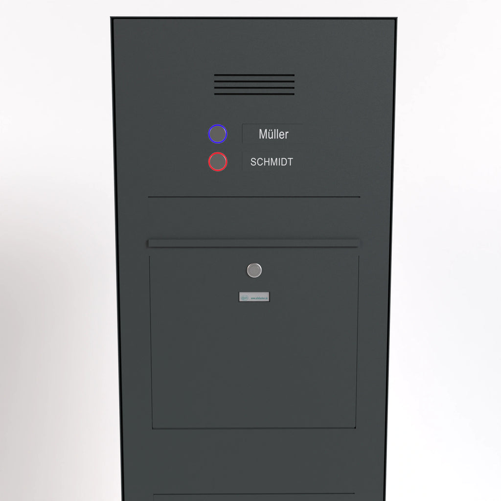 Doppelbriefkasten B3-Stele freistehend Audio Individuell