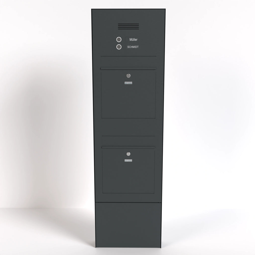 Doppelbriefkasten B3-Stele freistehend Audio Individuell