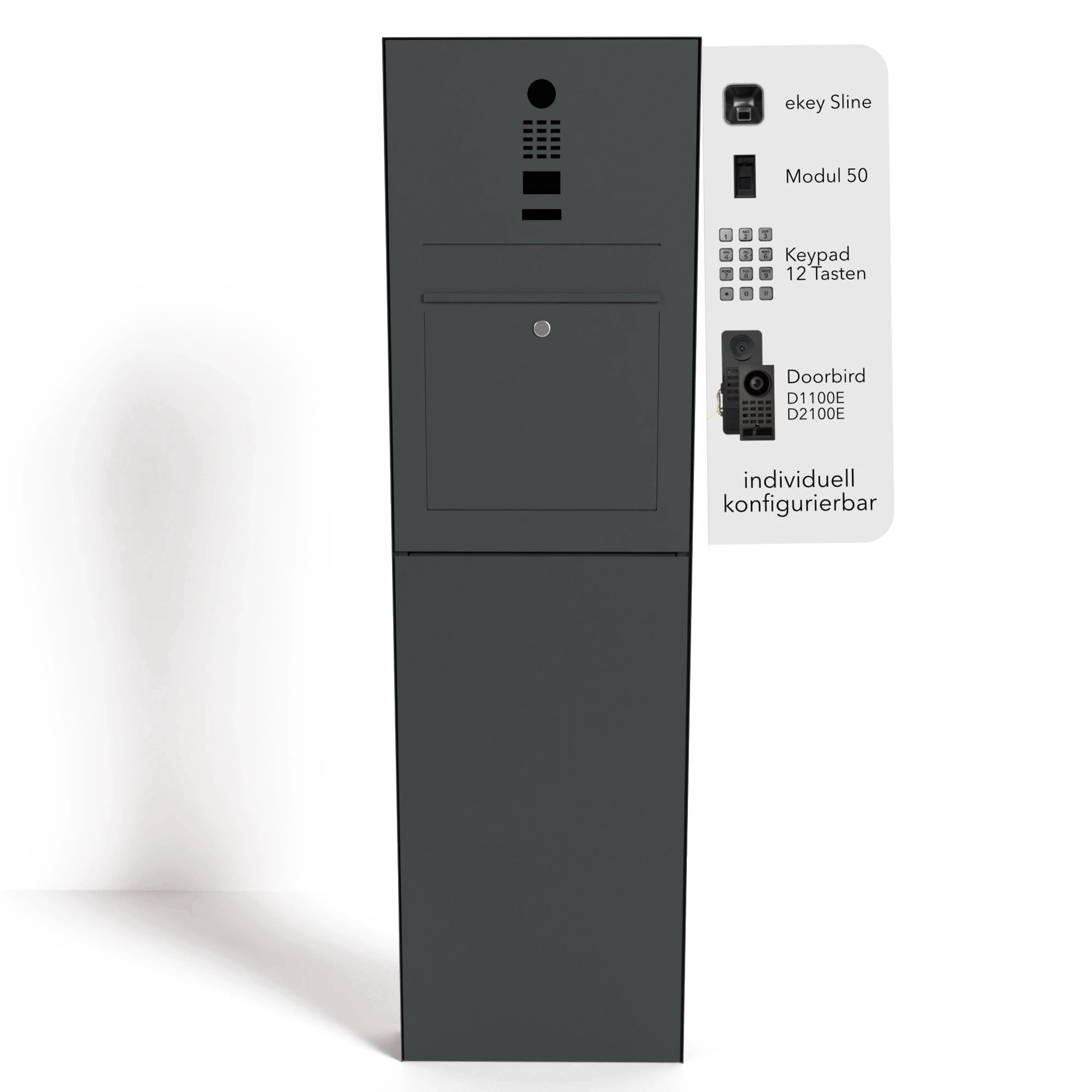 Briefkasten B3-Stele freistehend DoorBird Individuell
