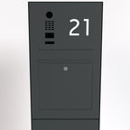 Briefkasten B3-Stele freistehend DoorBird Hausnummer Individuell