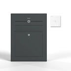 Wandbriefkasten Anthrazit mit Sprechanlage