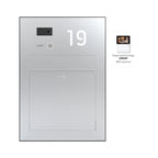Briefkasten Aufputz Edelstahl B3V-LC Ultra mit Hausnummer und Gegensprechanlage