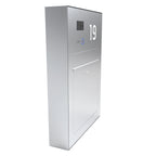 Briefkasten Aufputz Edelstahl B3V-LC Ultra mit integrierter Hausnummer und Sprechanlage