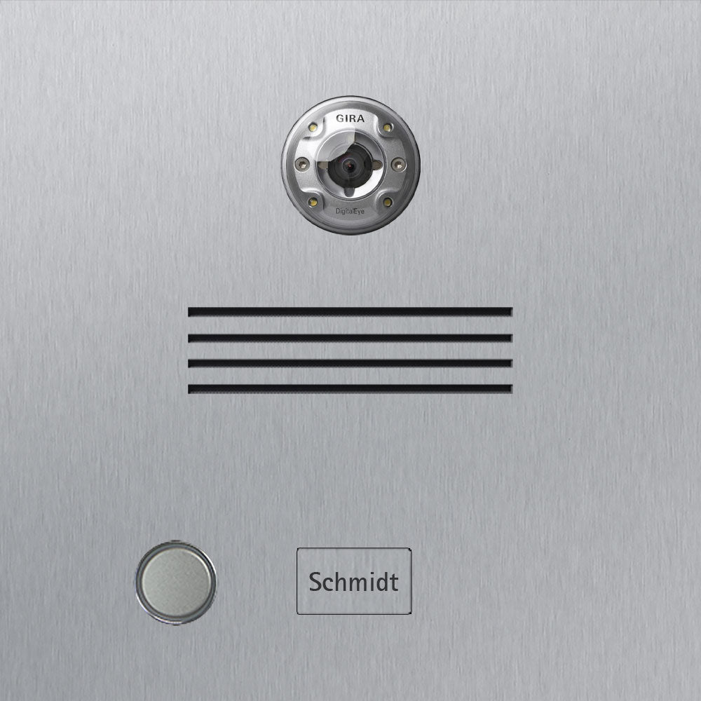 Briefkasten freistehend Edelstahl B3 Video GIRA