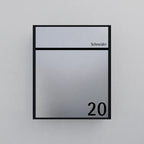 Briefkasten Edelstahl B7