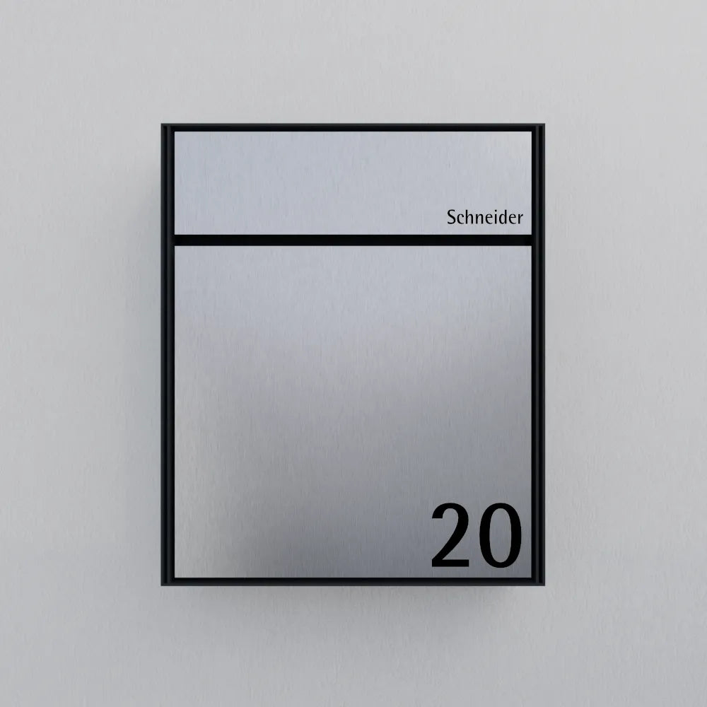 Briefkasten Edelstahl B7