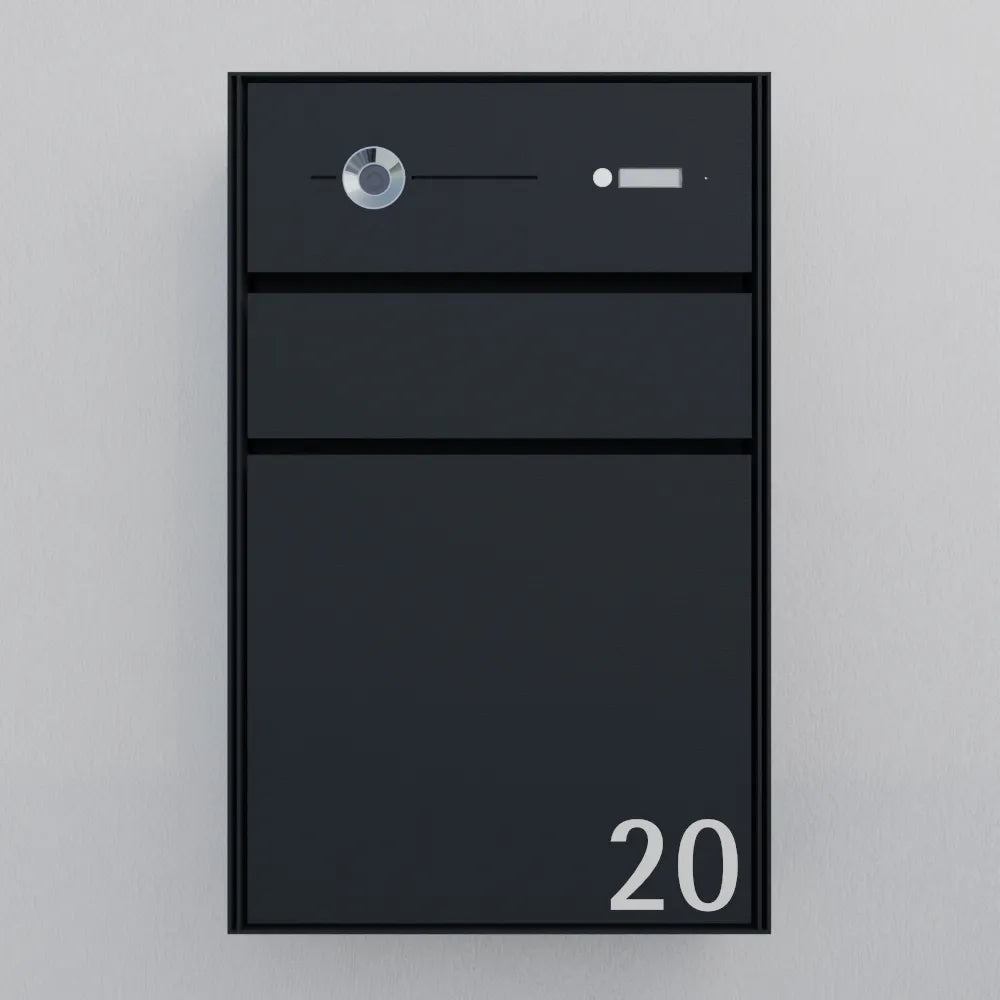 Briefkasten Anthrazit B7 Video LOGOS