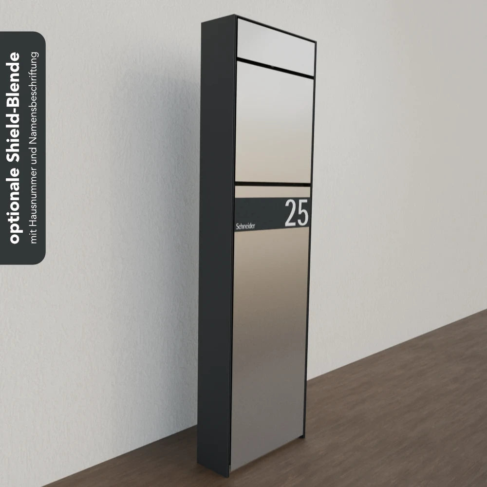 Briefkasten Edelstahl B7 Stele