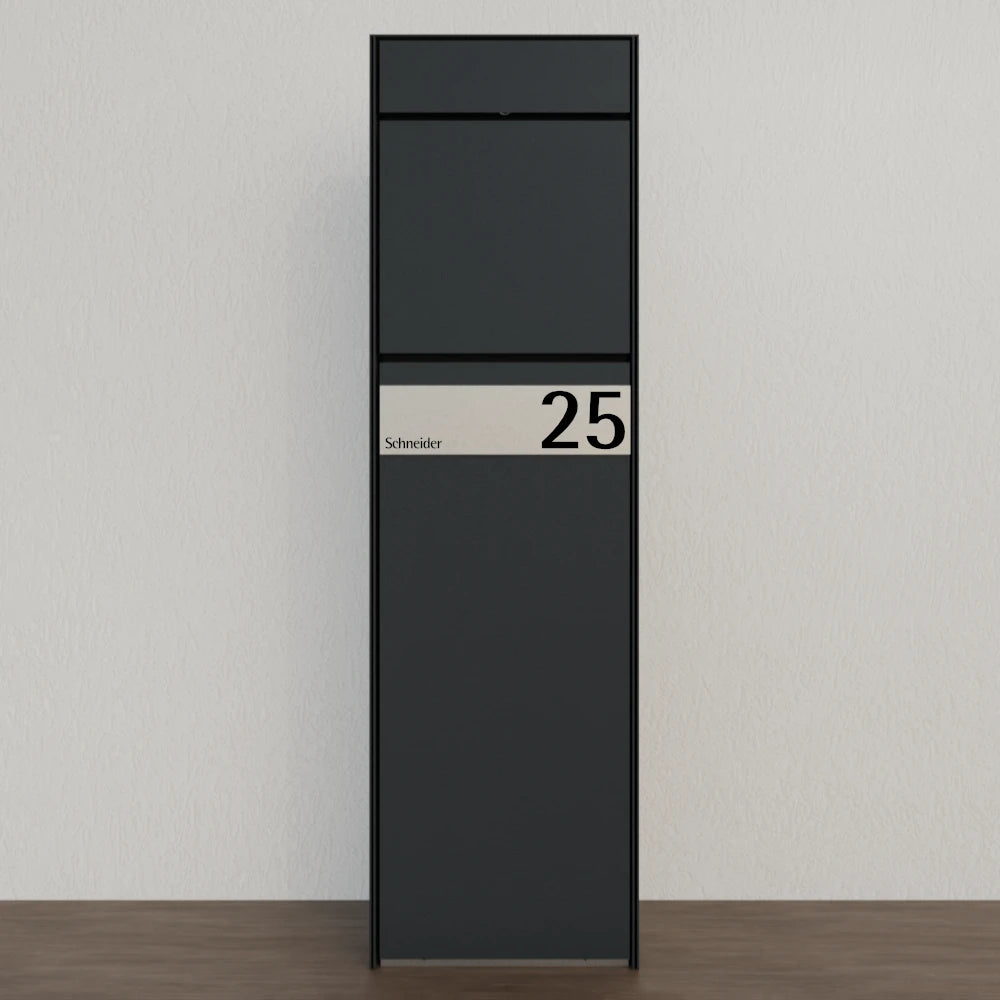 Briefkasten Anthrazit B7 Stele