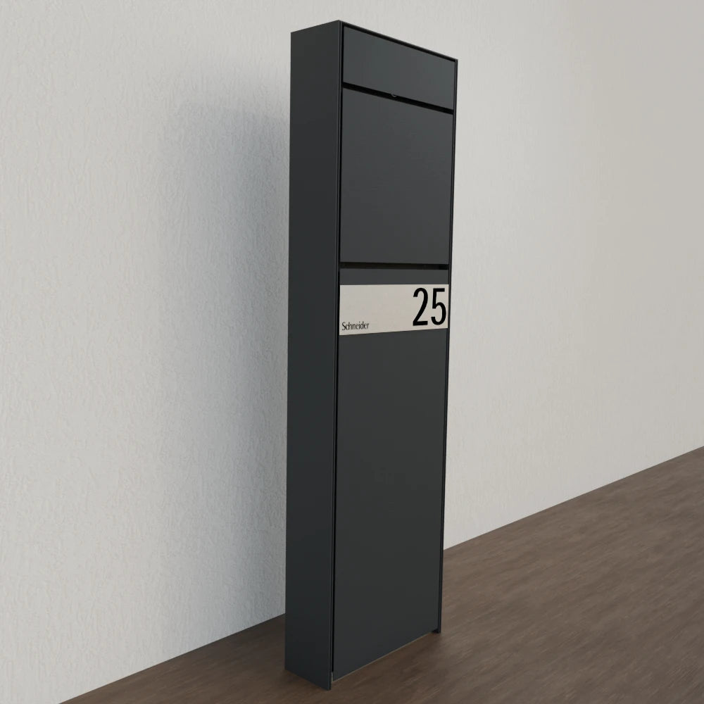 Briefkasten Anthrazit B7 Stele
