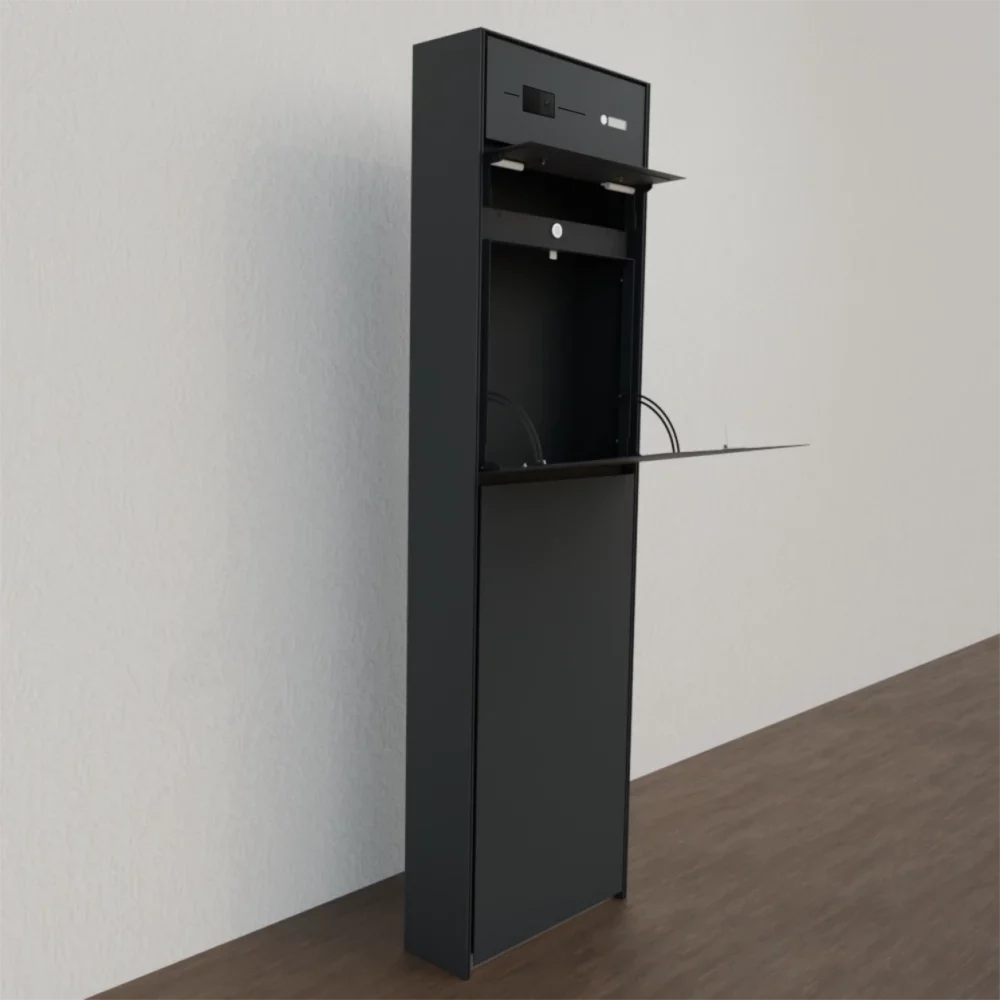 Briefkasten Anthrazit B7 Video Stele Ultra