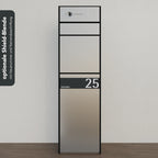 Briefkasten Edelstahl B7 Video Stele LOGOS