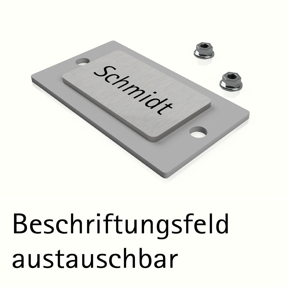 Anthrazit Briefkasten B4 Big Türklingel freistehend – Briefkastenanlage