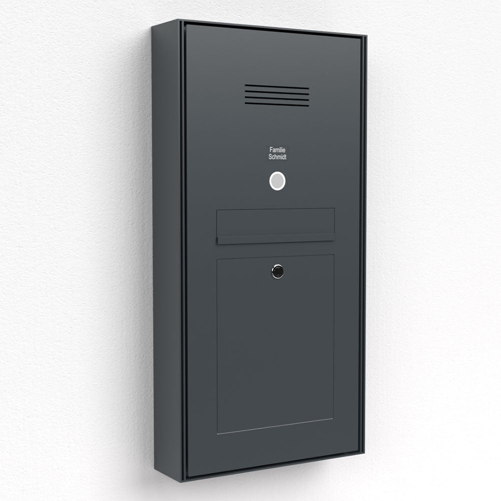 Briefkasten Türsprechanlage Aufputz Edelstahl B2 Audio