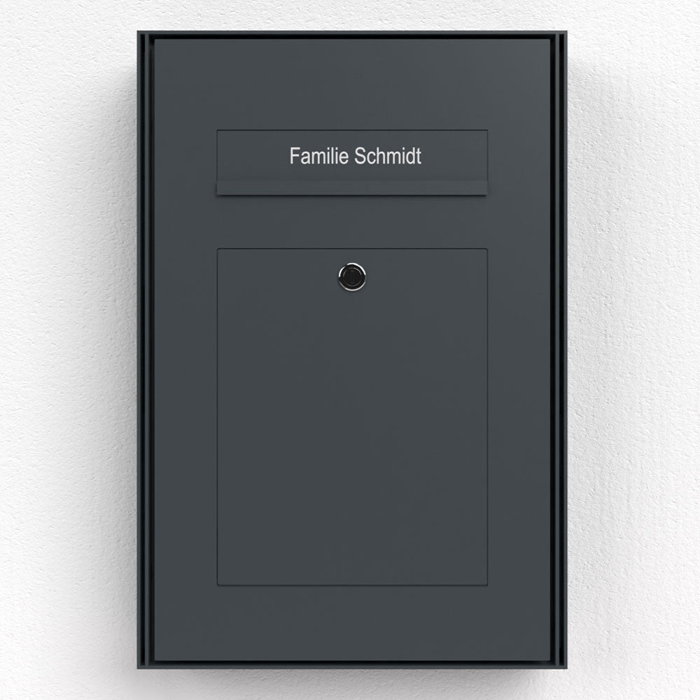 Briefkasten Edelstahl Aufputz B2