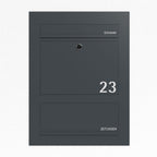 Briefkasten Edelstahl B3 Compact Zeitungsfach