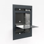 Briefkasten Edelstahl B3 Compact Zeitungsfach