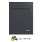 Briefkasten Edelstahl B3 Compact Zeitungsfach