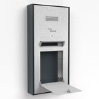 Briefkasten Türsprechanlage Aufputz Edelstahl B2 Audio