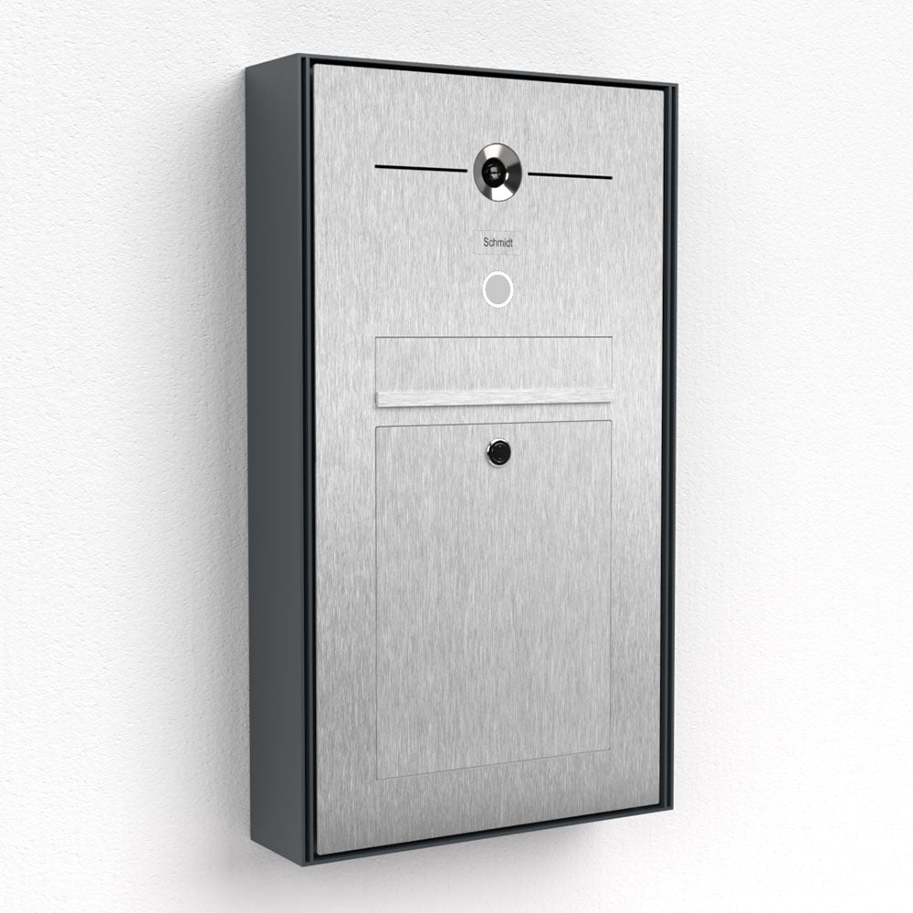 Briefkasten Edelstahl Videosprechanlage Aufputz B2V-LC