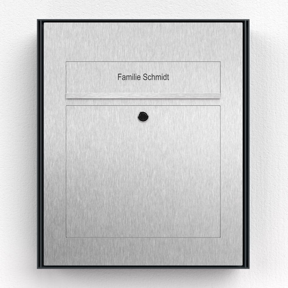 Briefkasten Edelstahl Aufputz B3
