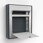 Briefkasten Edelstahl Aufputz B3