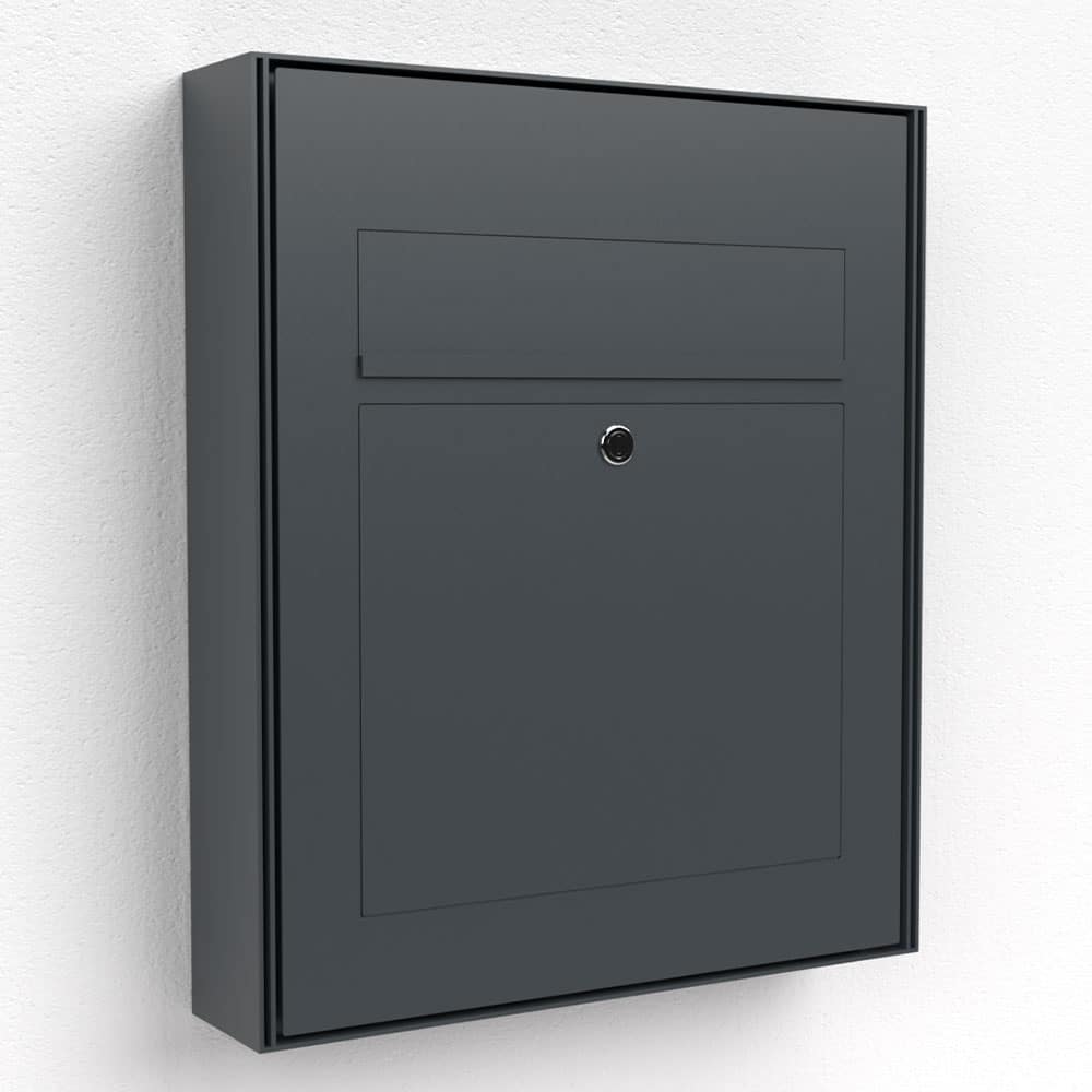 Briefkasten Edelstahl Aufputz B3