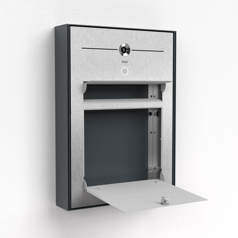 Briefkasten Edelstahl Aufputz B3V-LC