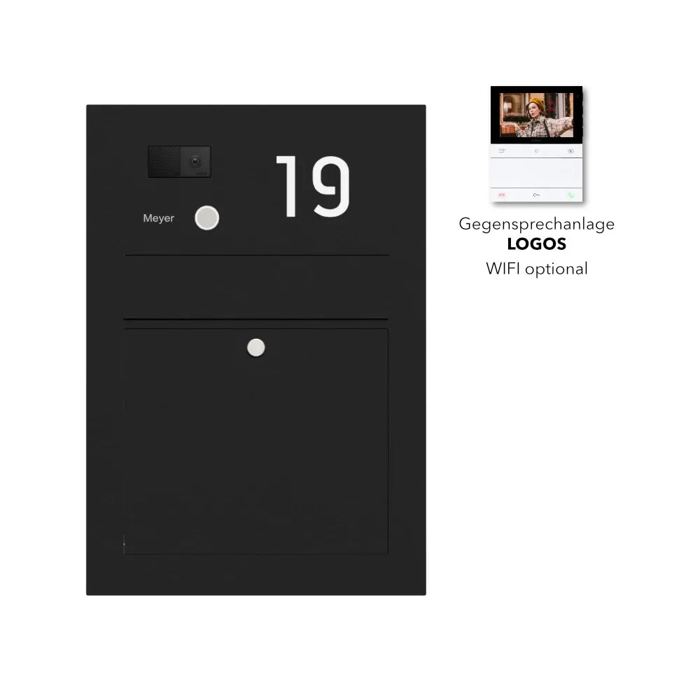 Briefkasten Edelstahl Hausnummer B3V-LC Ultra