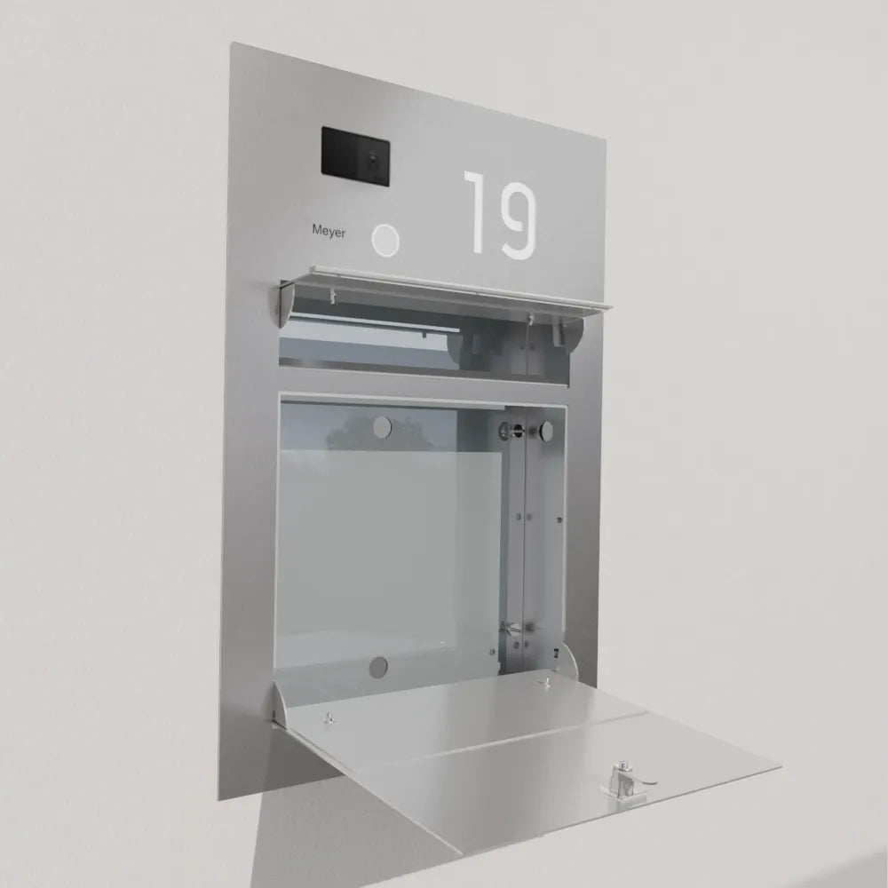 Briefkasten Edelstahl Hausnummer B3V-LC Ultra